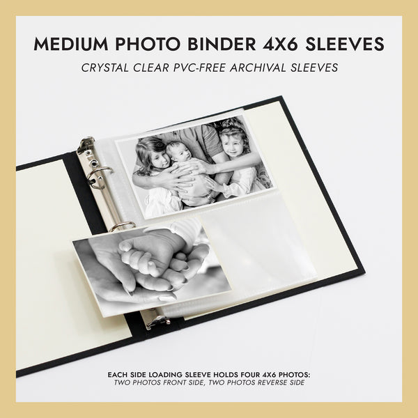 Medium Photo Binder For 4x6 Photos | Cover: Dove Gray Linen | Available  Personalized