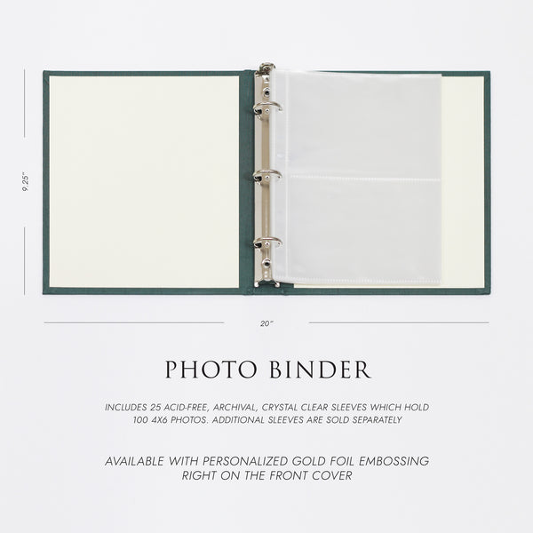 Small Binder Refill Sleeves (Standard 4 x 6 Photos) Set Of 10 - Rag & Bone  Bindery