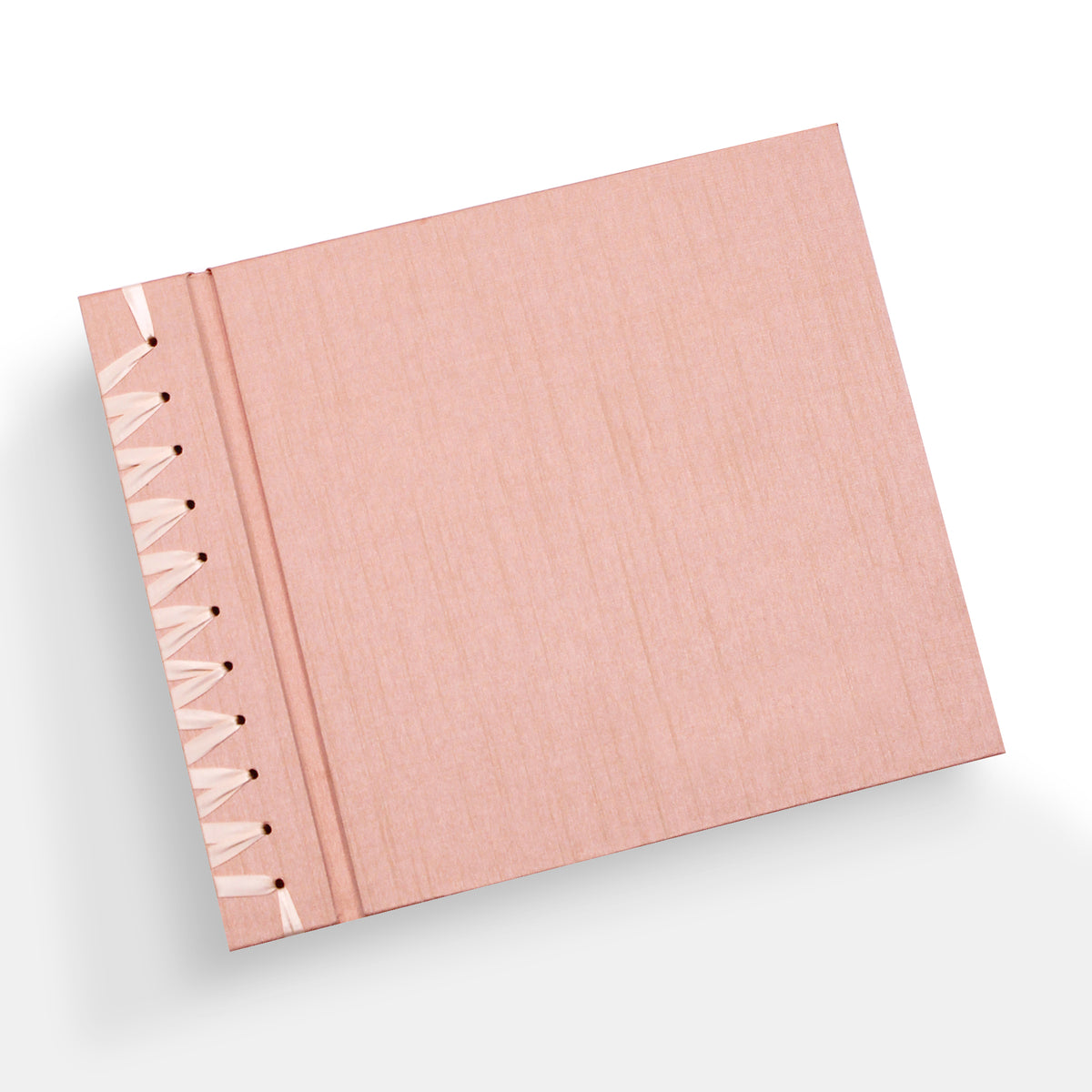 Deluxe 12 x 15 Paper Page Album | Cover: Pink Silk | Available Personalized