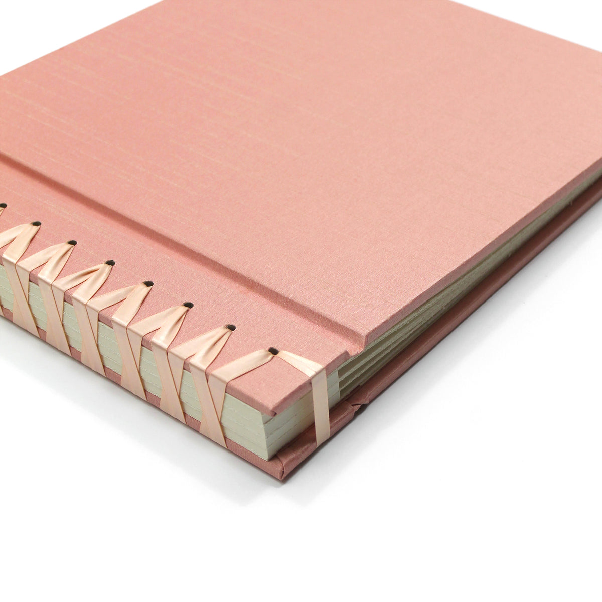 Deluxe 12 x 15 Paper Page Album | Cover: Pink Silk | Available Personalized