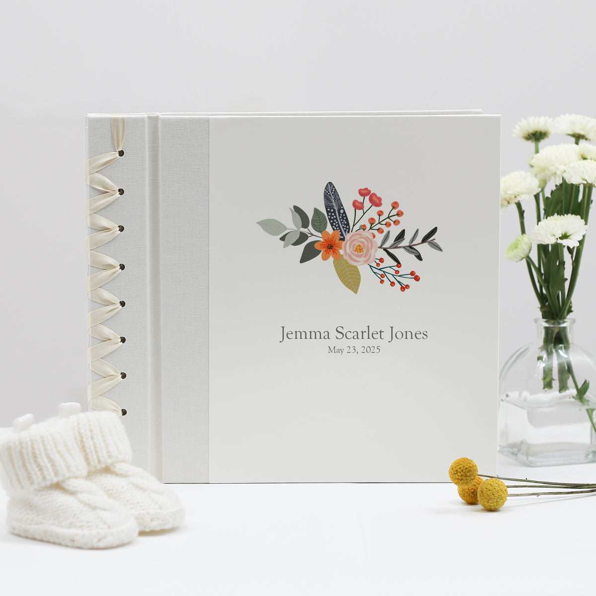 Baby&#39;s First Book | Printed Cover: Fall Bouquet | Available Personalized