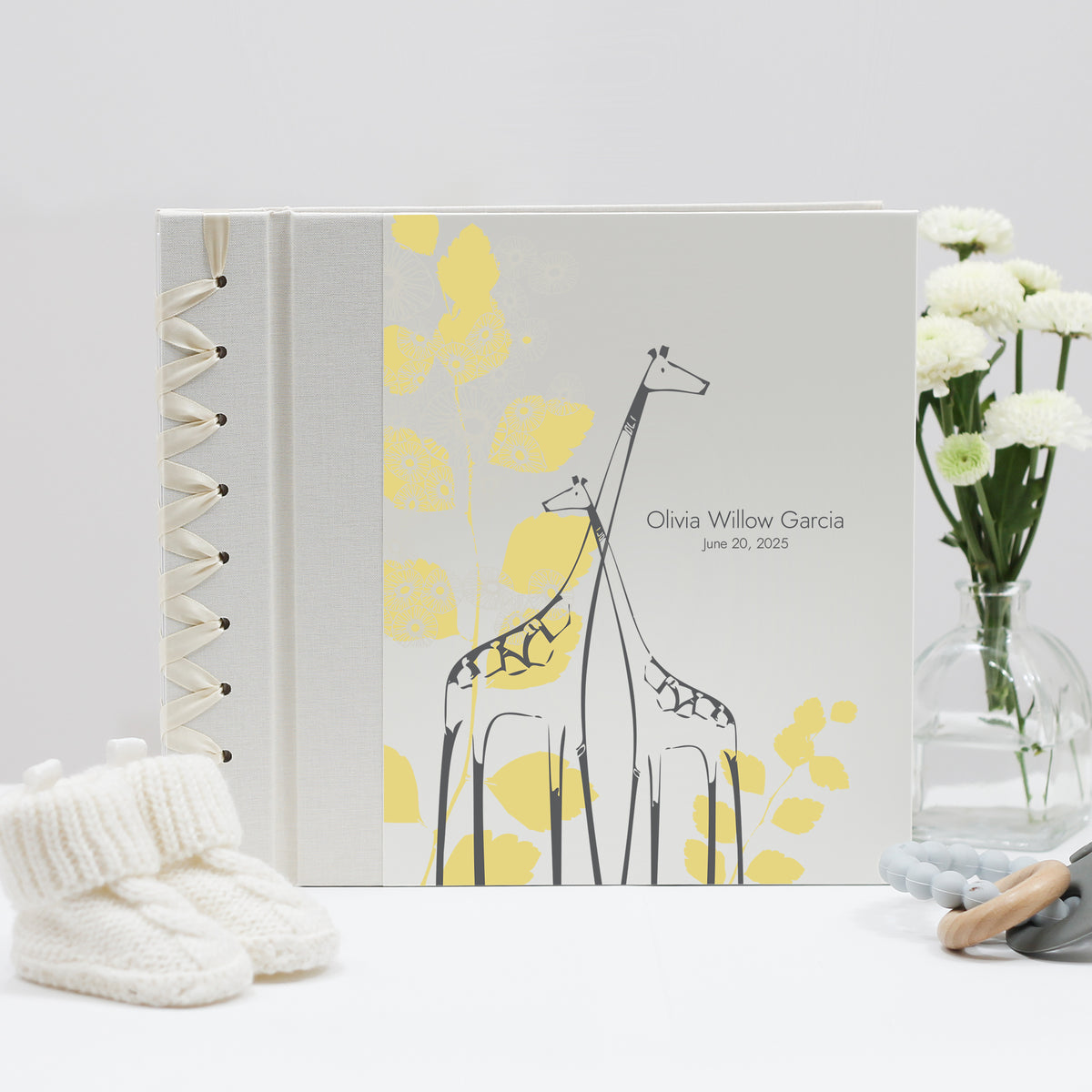 Baby&#39;s First Book | Printed Cover: Yellow Giraffe | Available Personalized