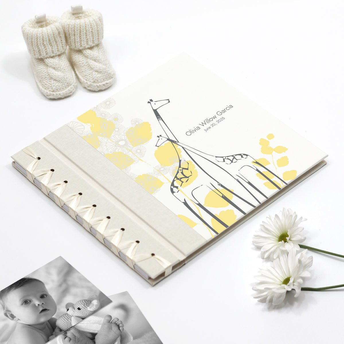 Baby&#39;s First Book | Printed Cover: Yellow Giraffe | Available Personalized