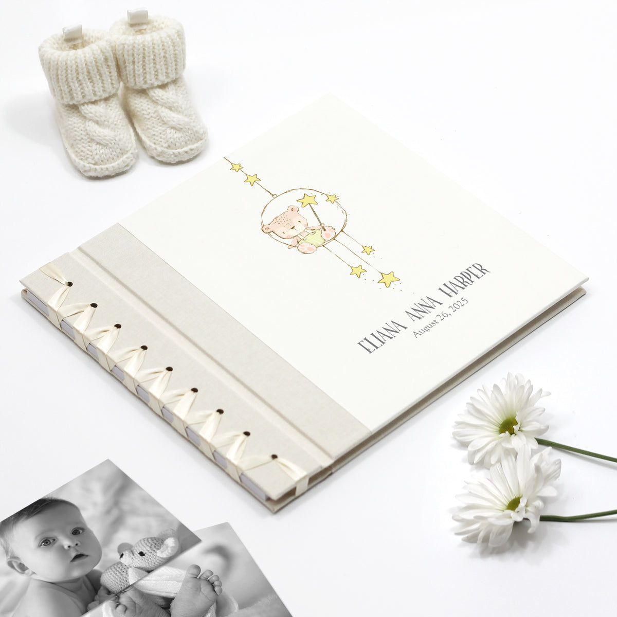 Baby&#39;s First Book | Printed Cover: Star Bear Pink | Available Personalized