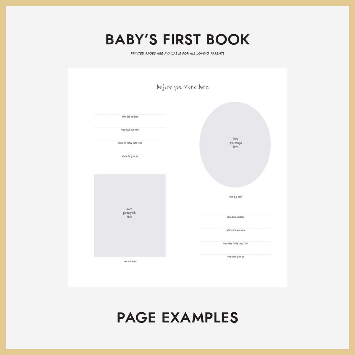 Baby&#39;s First Book | Printed Cover: Yellow Giraffe | Available Personalized