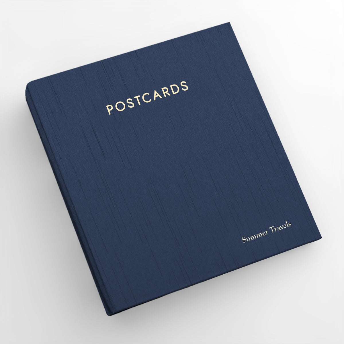 Large Postcard Album | Cover: Navy Silk | Available Personalized