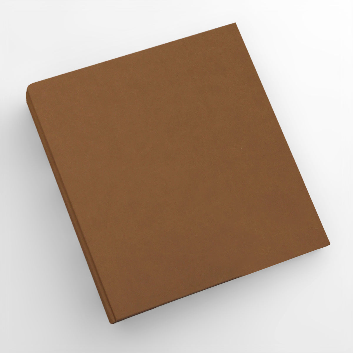 Storage Binder for Photos or Documents with Light Brown Vegan Leather Cover