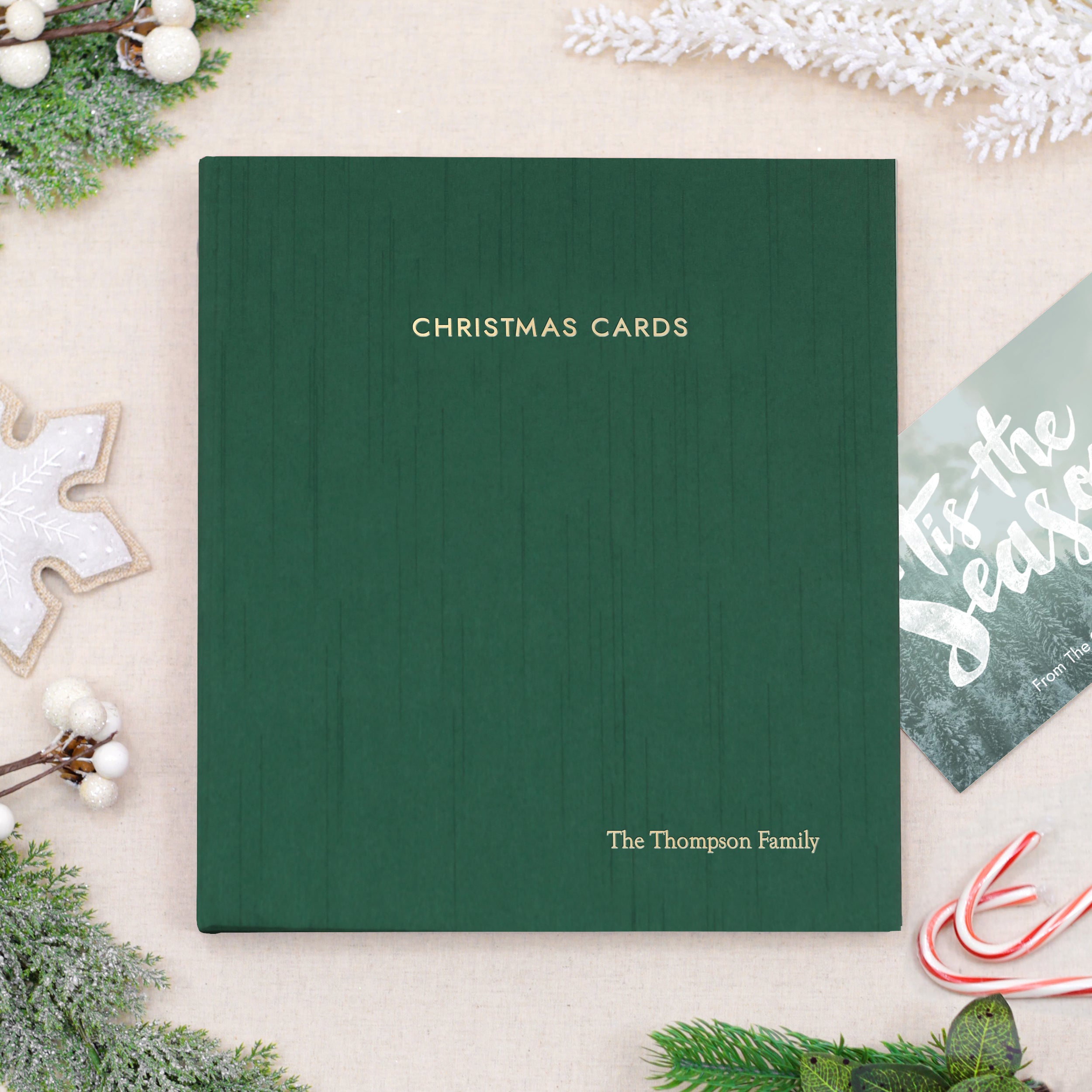 Christmas Card Album | Cover: Lavender Cotton | Available Personalized