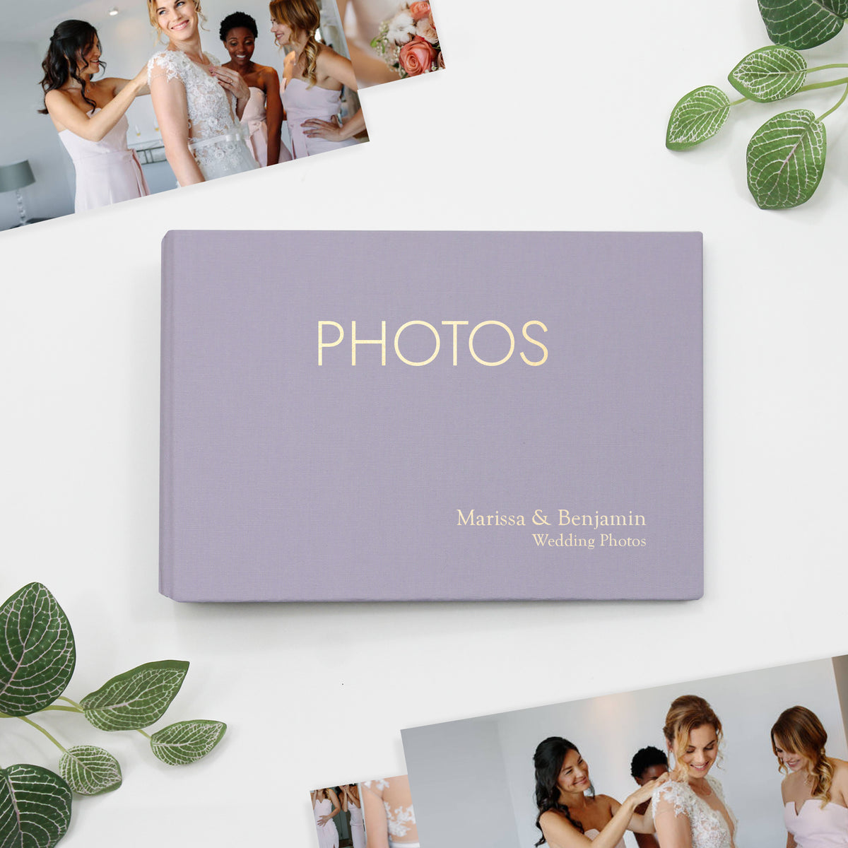 Small Photo Binder | for 4x6 Photos | with Lavender Cotton Cover