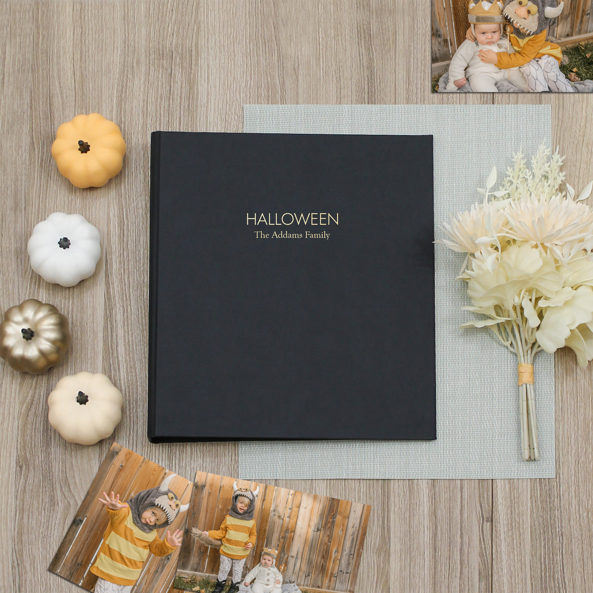 Halloween Album | Cover: Black Vegan Leather | Available Personalized