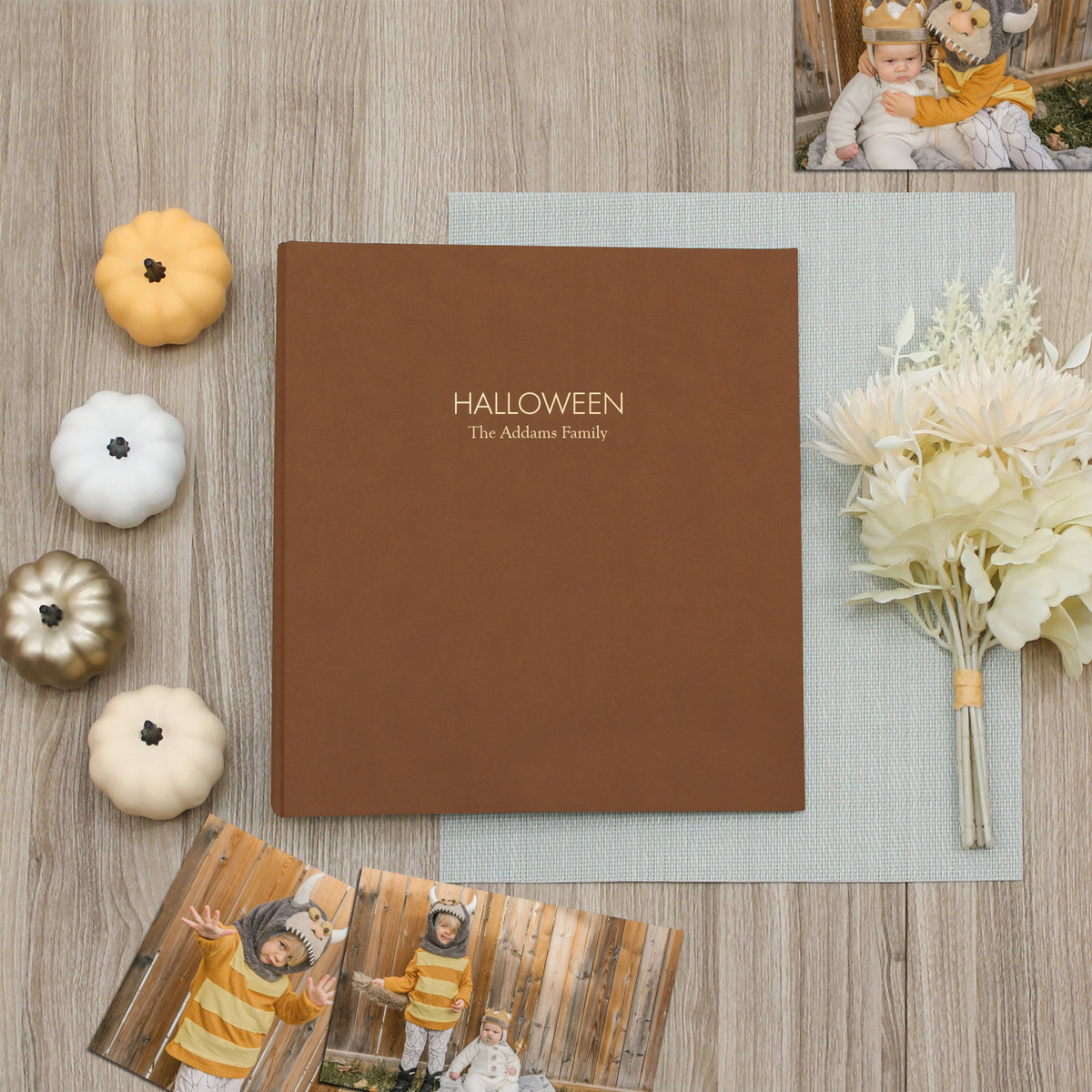 Halloween Album | Cover: Light Brown Vegan Leather | Available Personalized