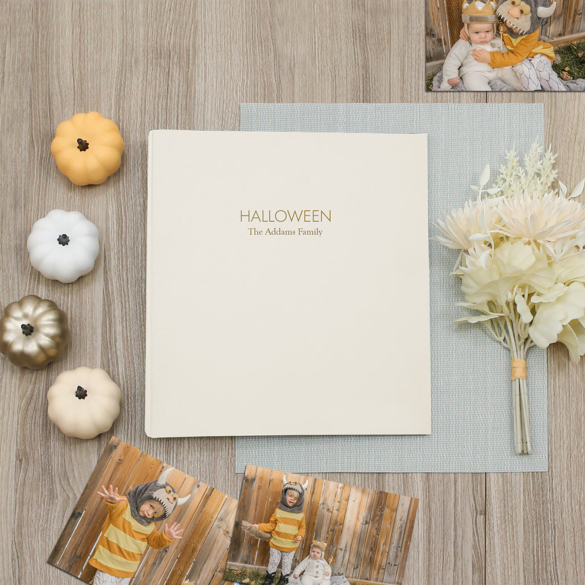 Halloween Album | Cover: Ivory Pearl Vegan Leather | Available Personalized