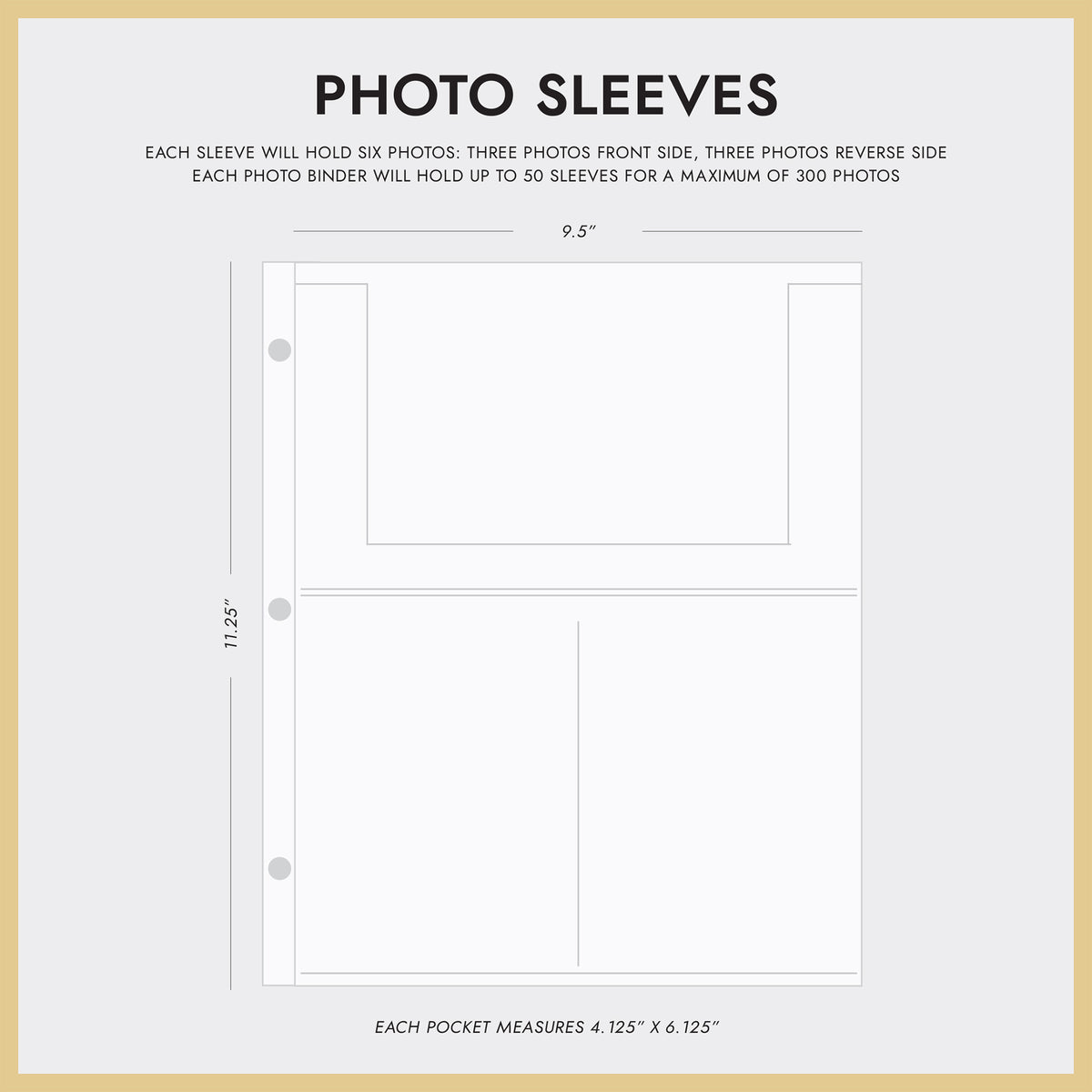 Large Photo Binder For 4x6 Photos | Cover: Black Silk | Available Personalized