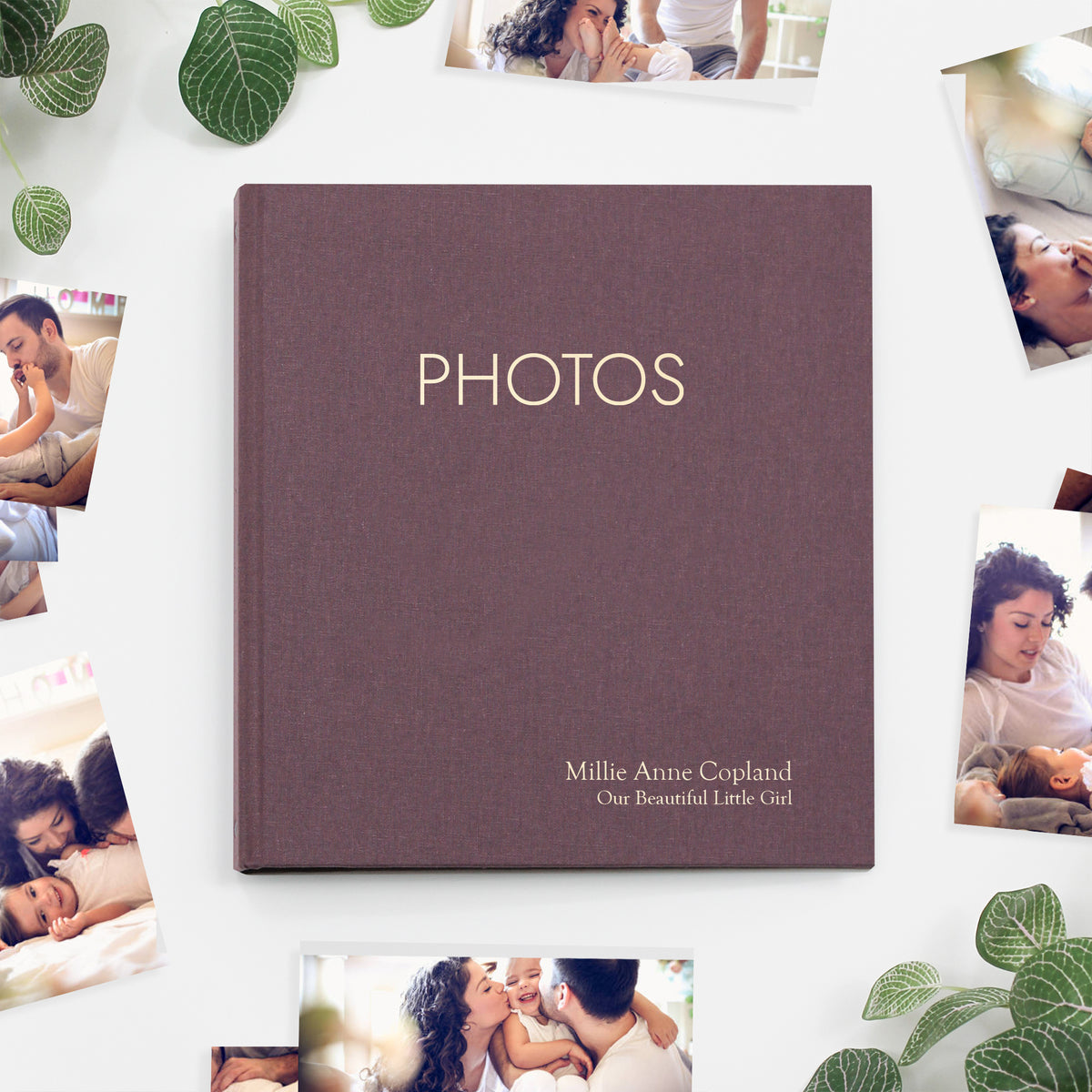 Medium Photo Binder For 4x6 Photos | Cover: Purple Linen | Available Personalized