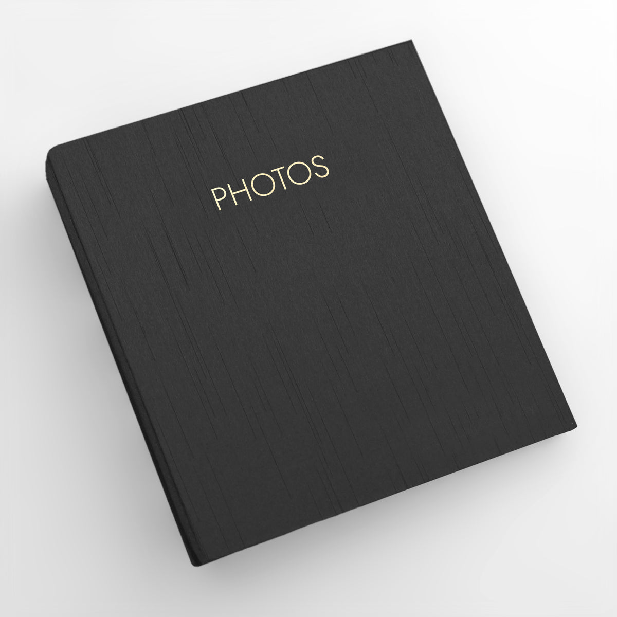 Large Photo Binder For 4x6 Photos | Cover: Black Silk | Available Personalized