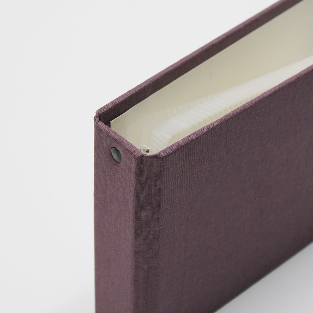 Small Photo Binder | for 5x7 Photos | with Purple Linen