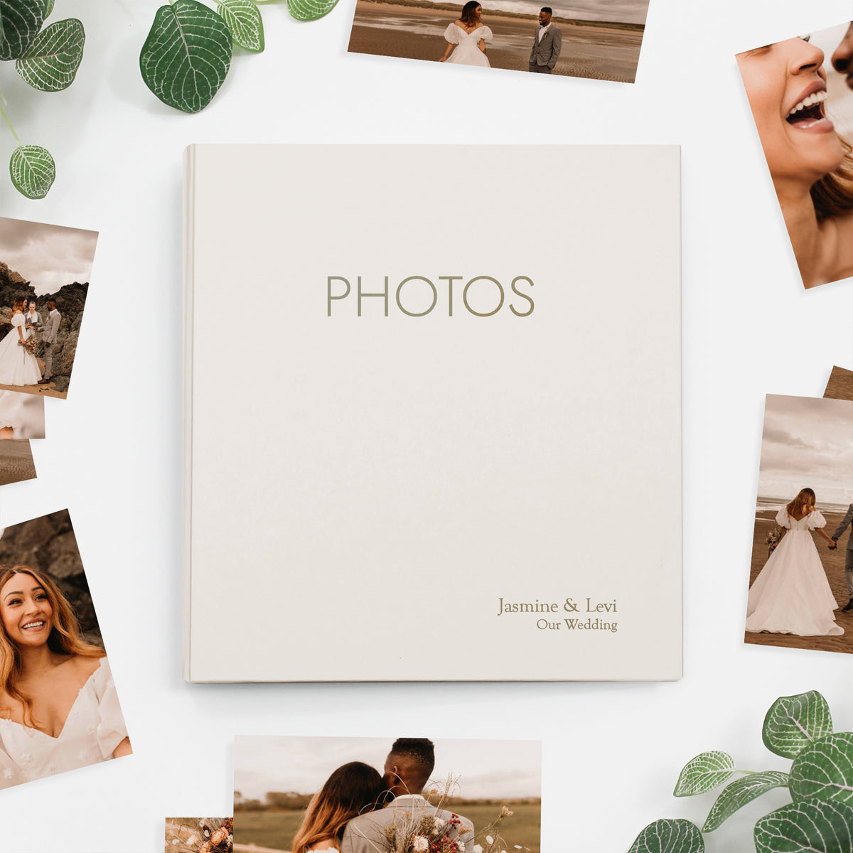 Medium Photo Binder For 4x6 Photos | Cover: Pearl Vegan Leather | Available Personalized