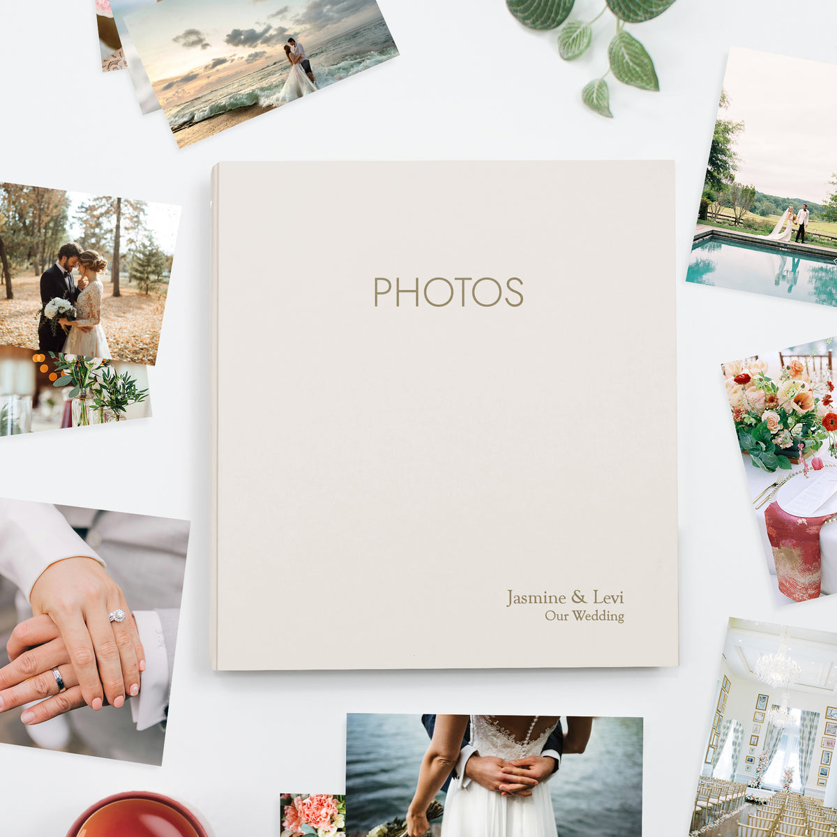 Large Photo Binder For 4x6 Photos | Cover: Pearl Vegan Leather | Available Personalized