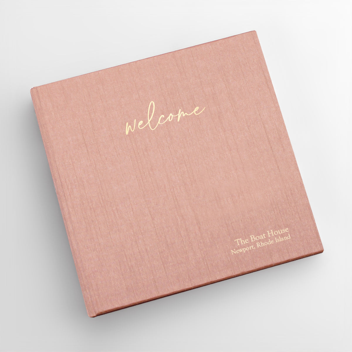 Welcome Guestbook with Blush Pink Silk Cover | AirBnB | Guest House | Gallery