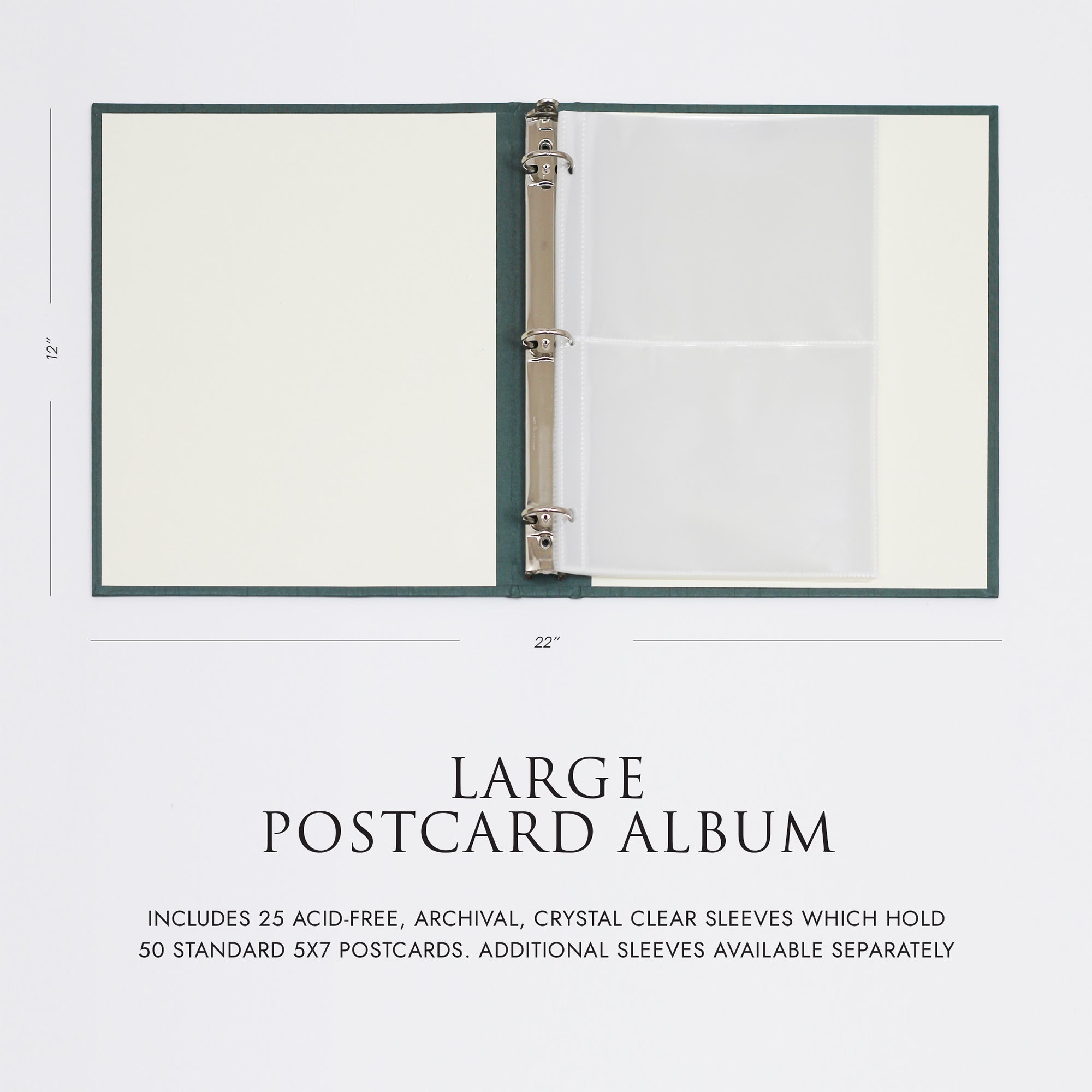 25) Ultra Pro 5x7 Photo / Card 2-Pocket Album Binder Pages Photos Postcards