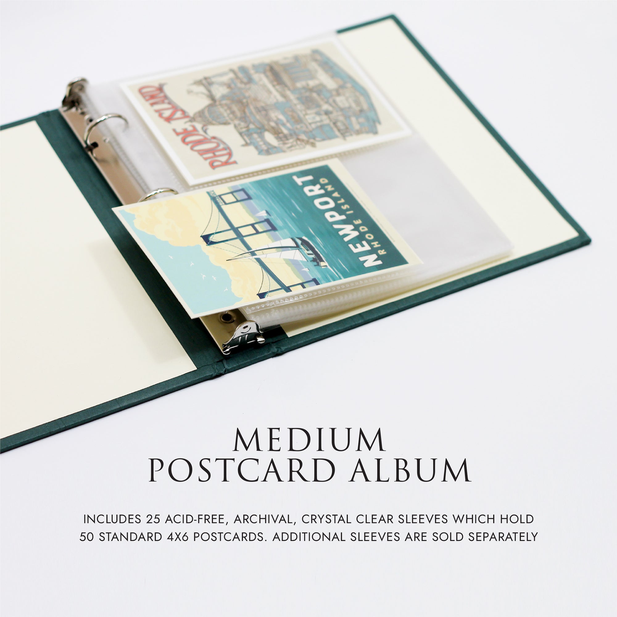 Postcard Album Small Card, Transparent Holder A4